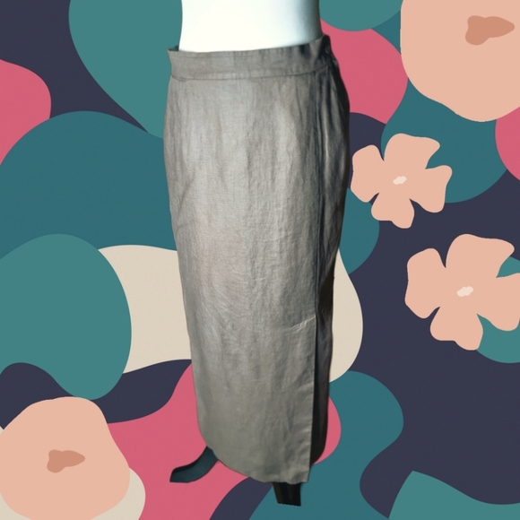 1990s MARIMEKKO linen maxi - Picture 3 of 6